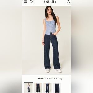 Hollister Women Jeans Baggy High Rise 8R w29 reg.